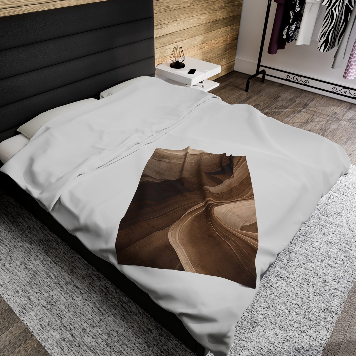 Sandy Mirage Velveteen Plush Blanket
