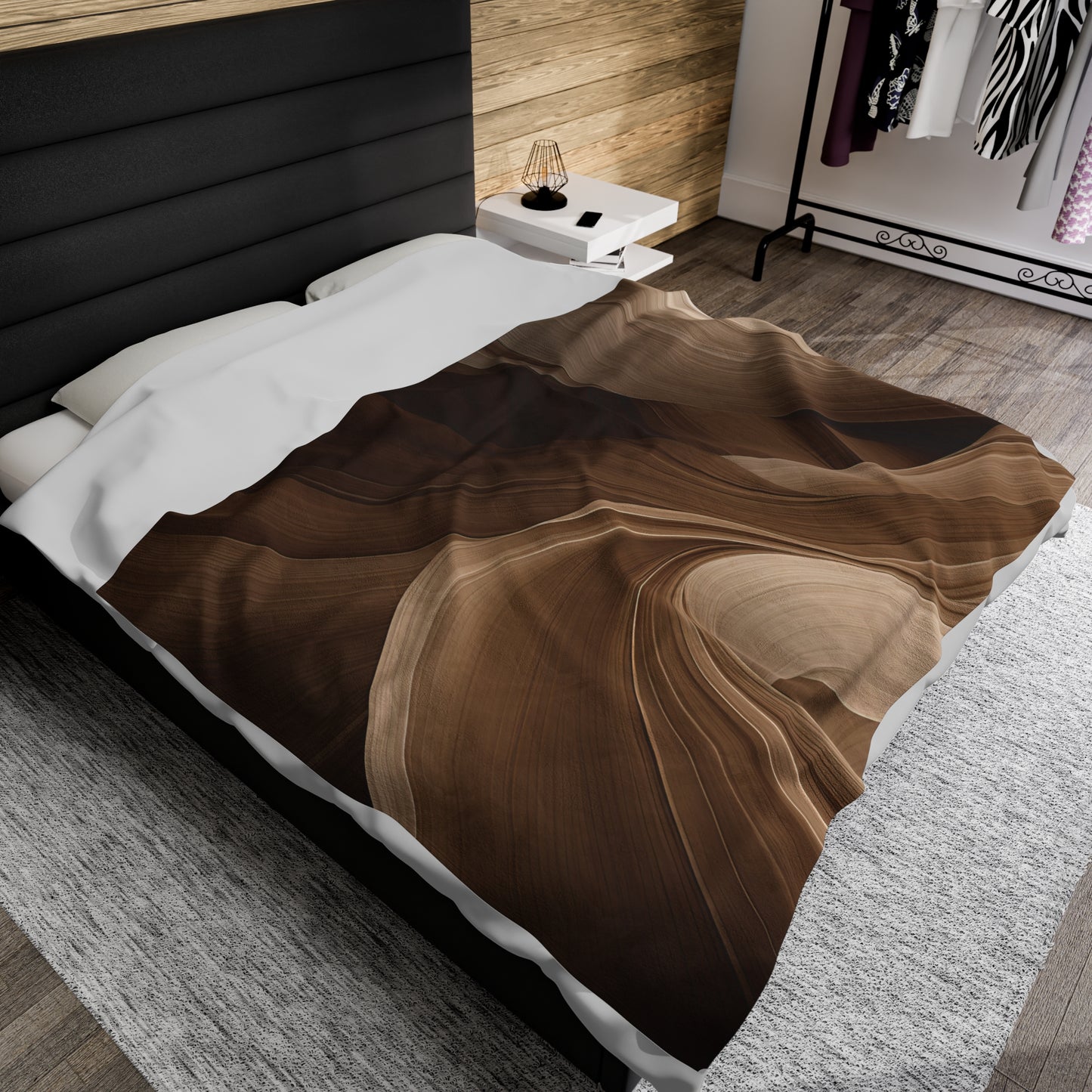 Sandy Mirage Velveteen Plush Blanket