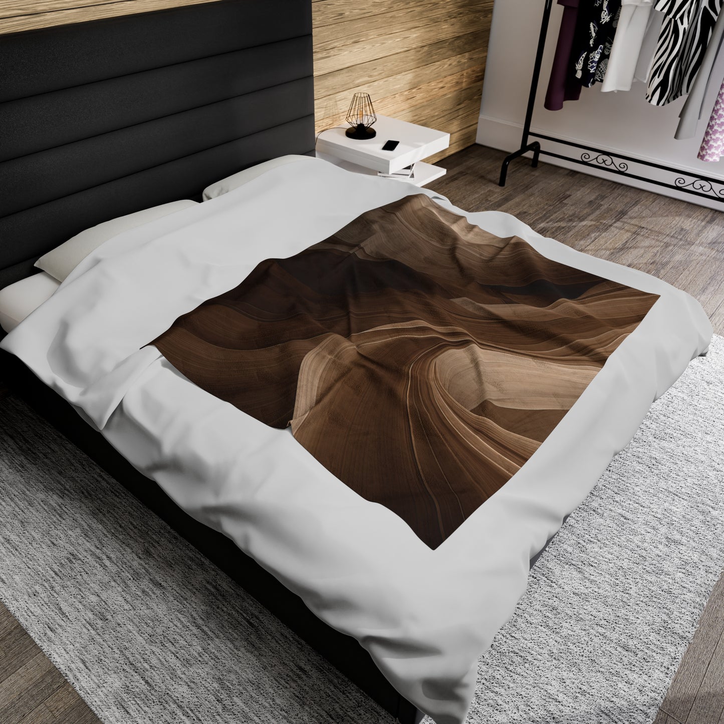 Sandy Mirage Velveteen Plush Blanket