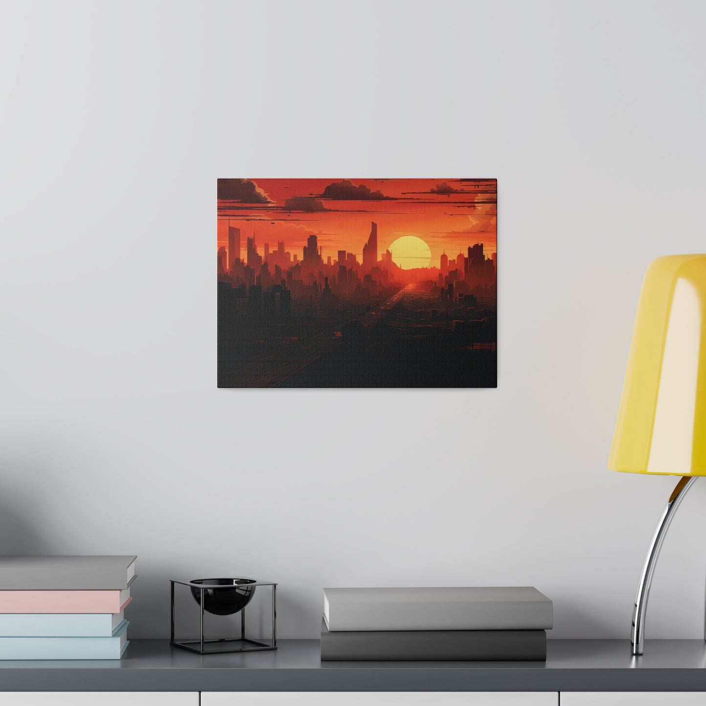 Cityscape Design 3, Matte Canvas, Stretched, 0.75"