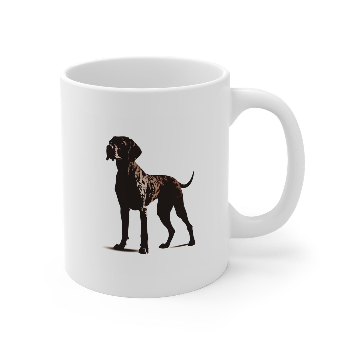 Dog Mug, German Shorthair Pointer Silhouette, 11oz