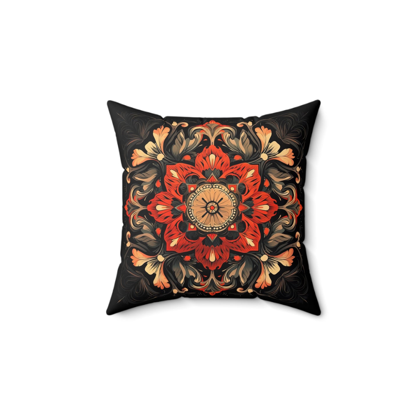 Abstract Blossom Spun Polyester Square Pillow