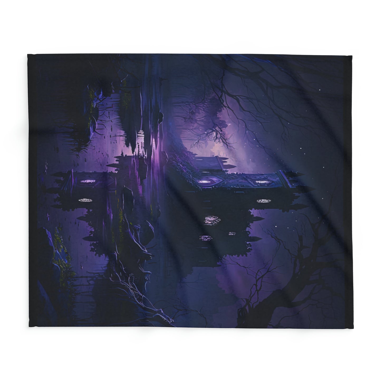 Spooky Castle Halloween Arctic Fleece Blanket