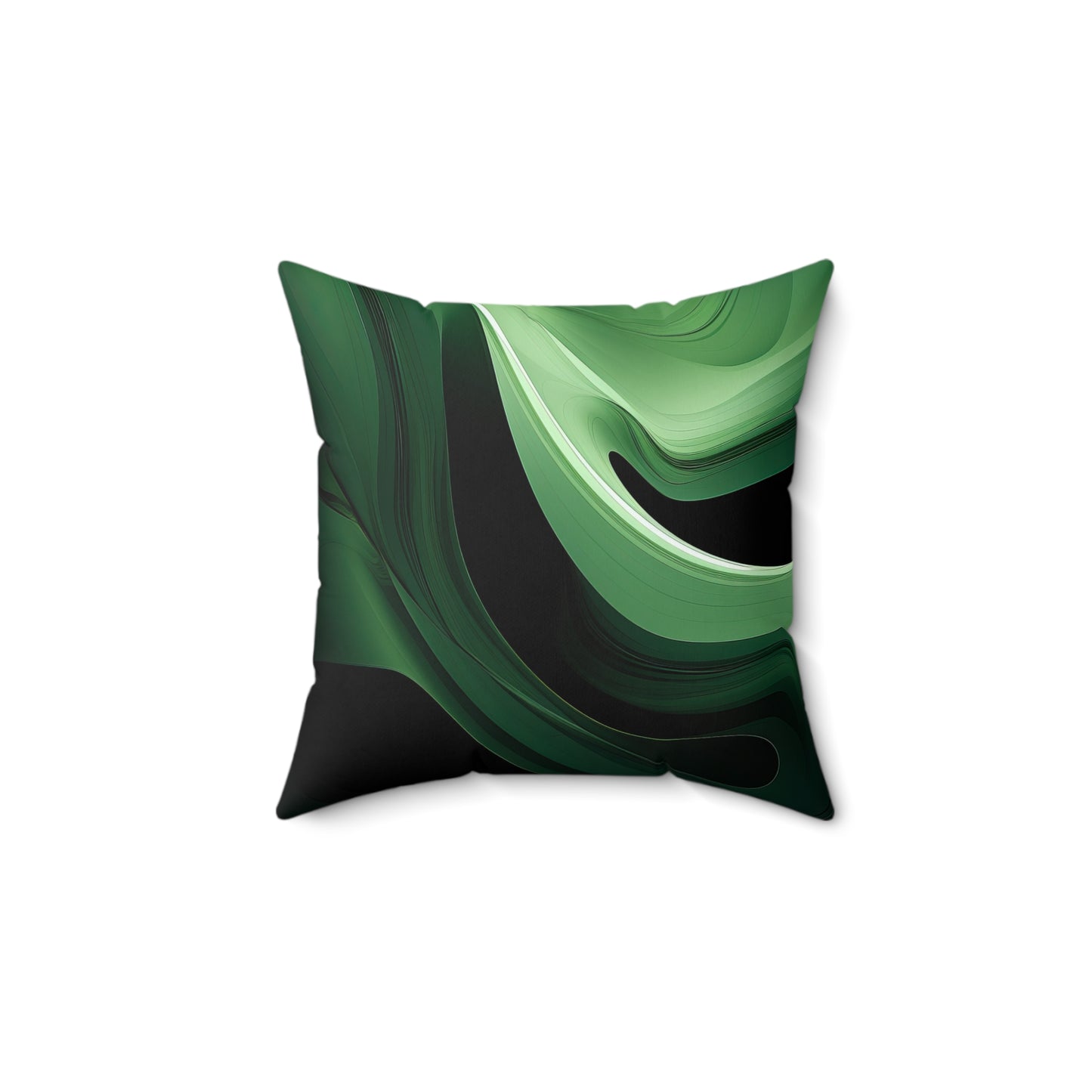 "Verdant Green" Spun Polyester Square Pillow