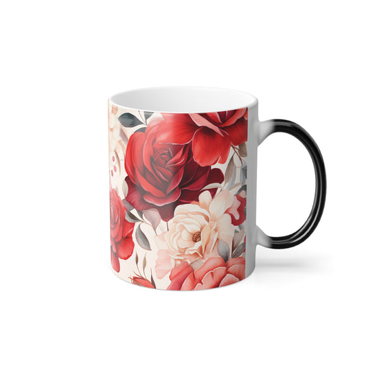 "Rosey Pattern" Magic Mug, 11oz