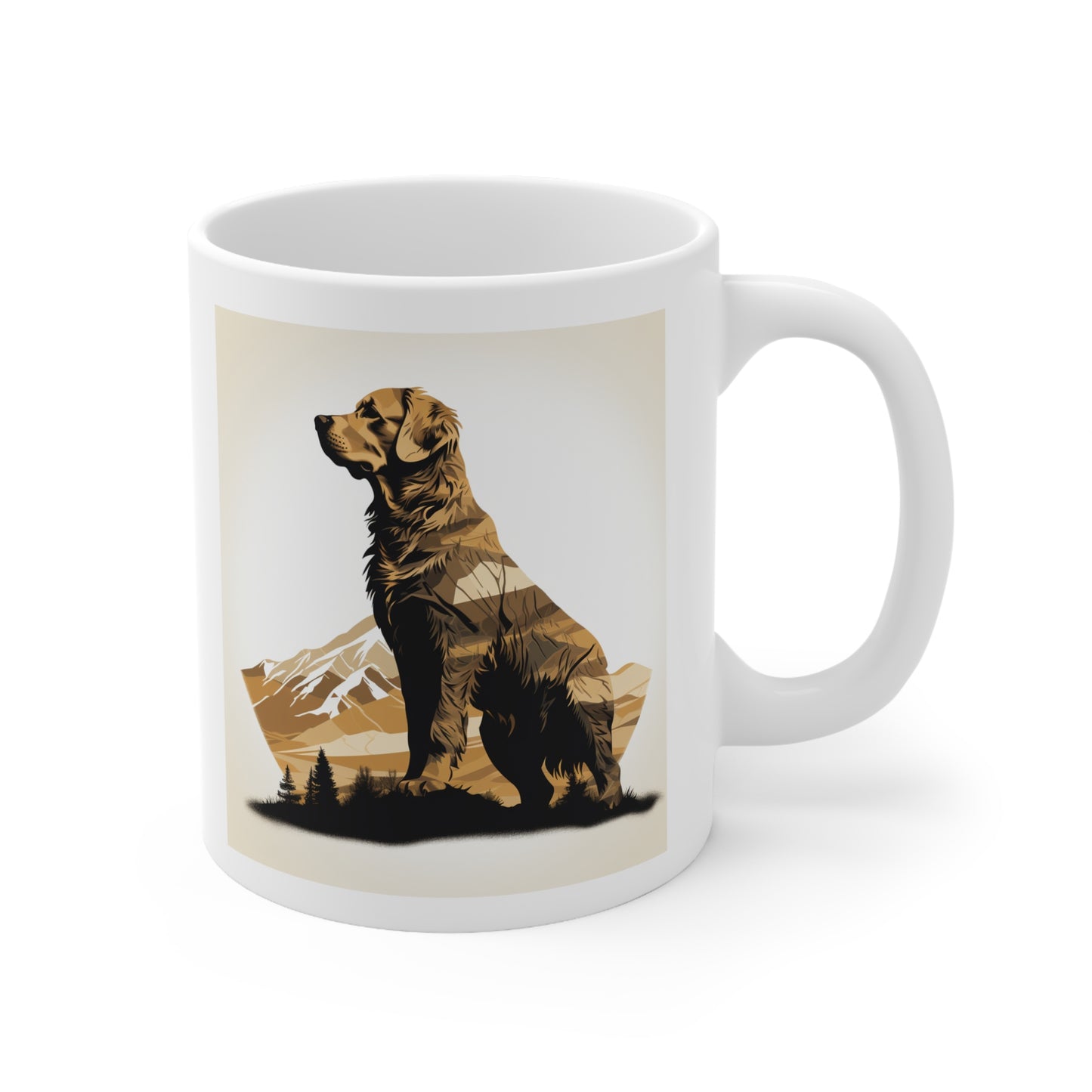 Dog Mug, Golden Retriever, 11oz