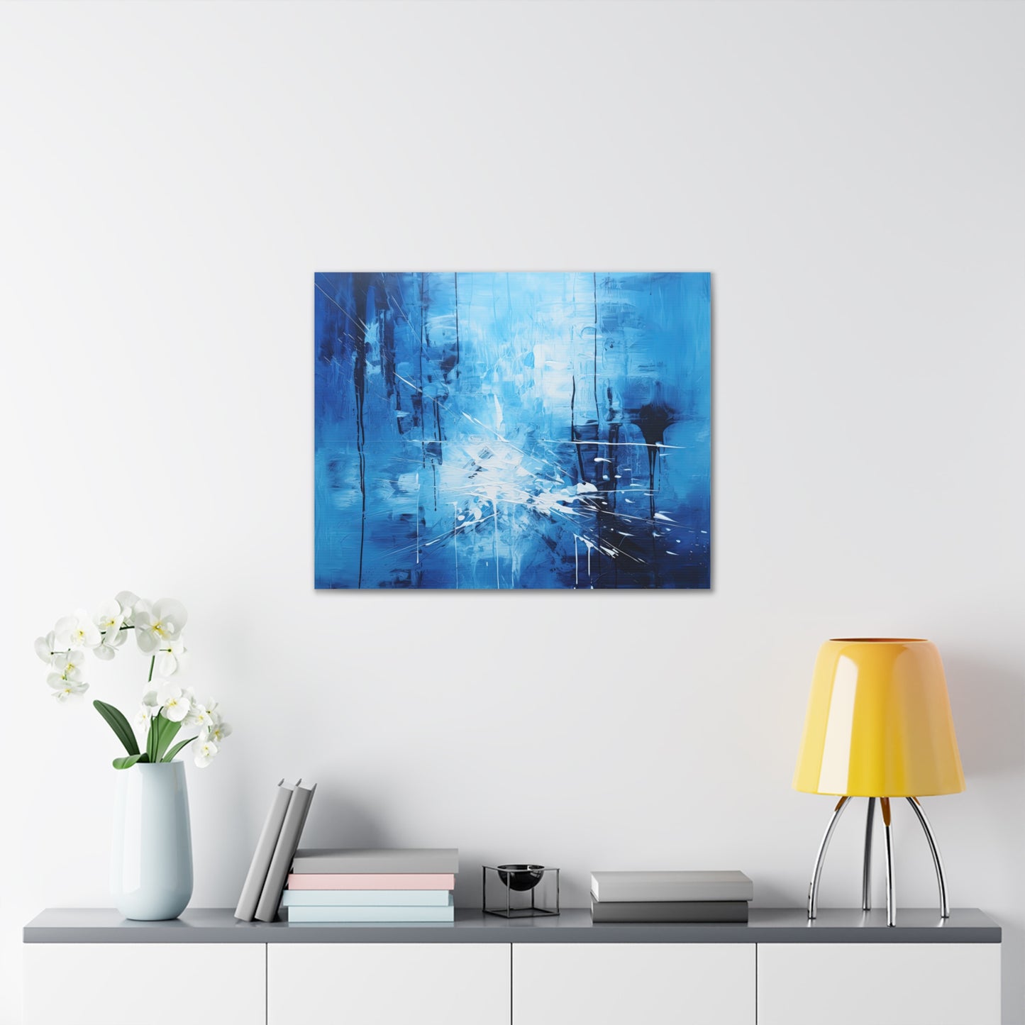 Blue Abstract Wall Print