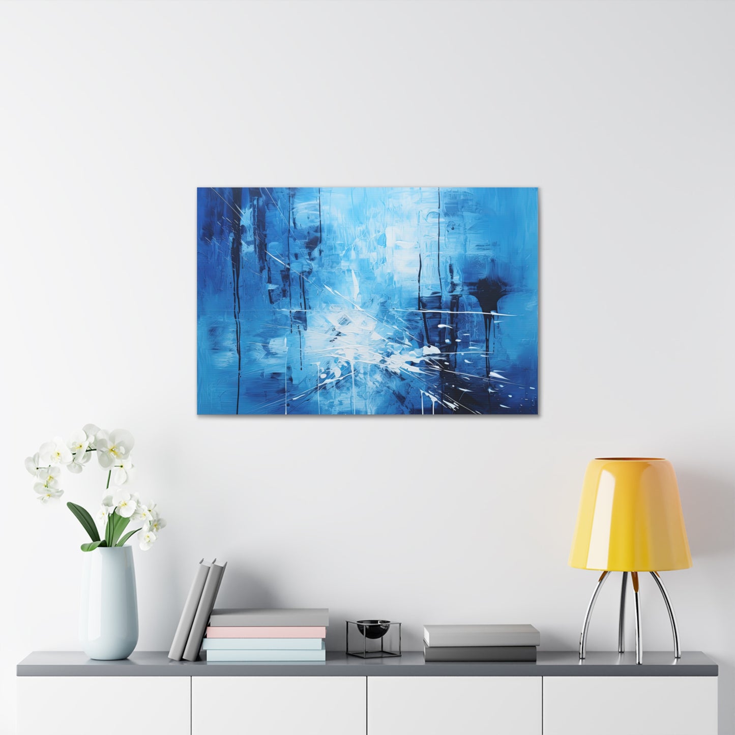 Blue Abstract Wall Print