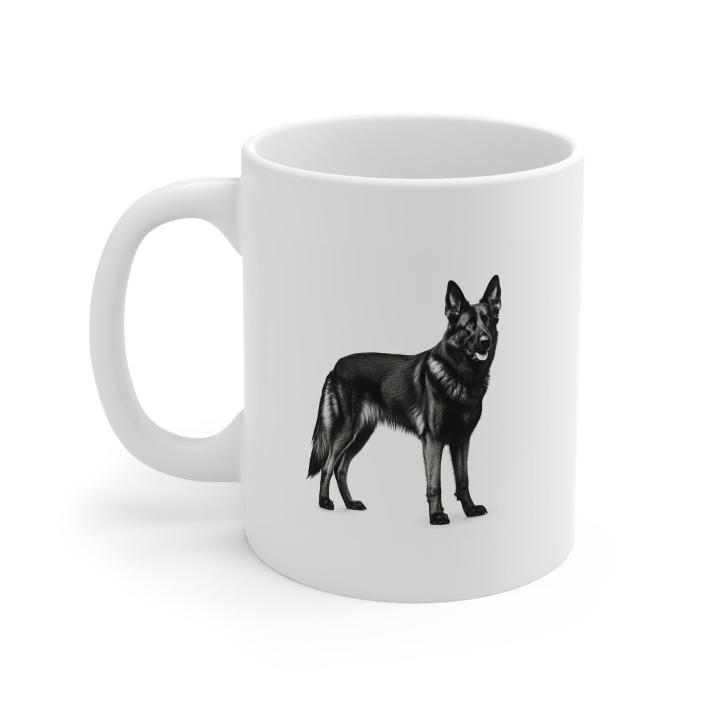 Dog Mug, German Shepard Silhouette, 11oz