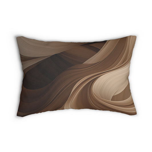 Sandy Mirage Spun Polyester Lumbar Pillow