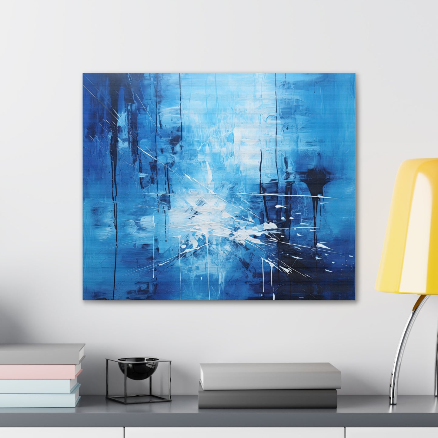 Blue Abstract Wall Print