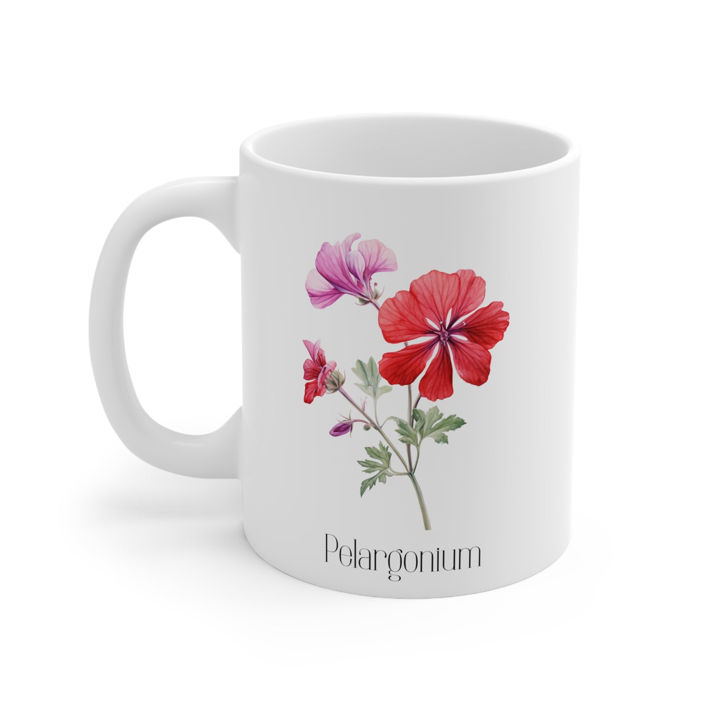 Geranium Ceramic Mug 11oz