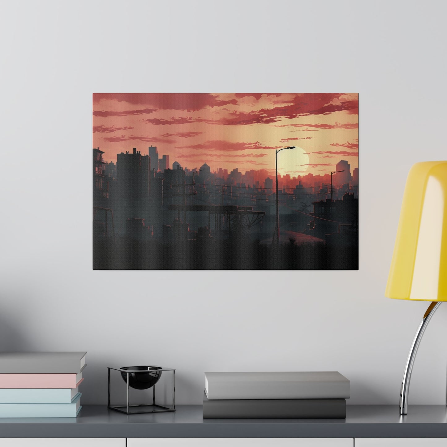 Cityscape Design 1, Matte Canvas, Stretched, 0.75"