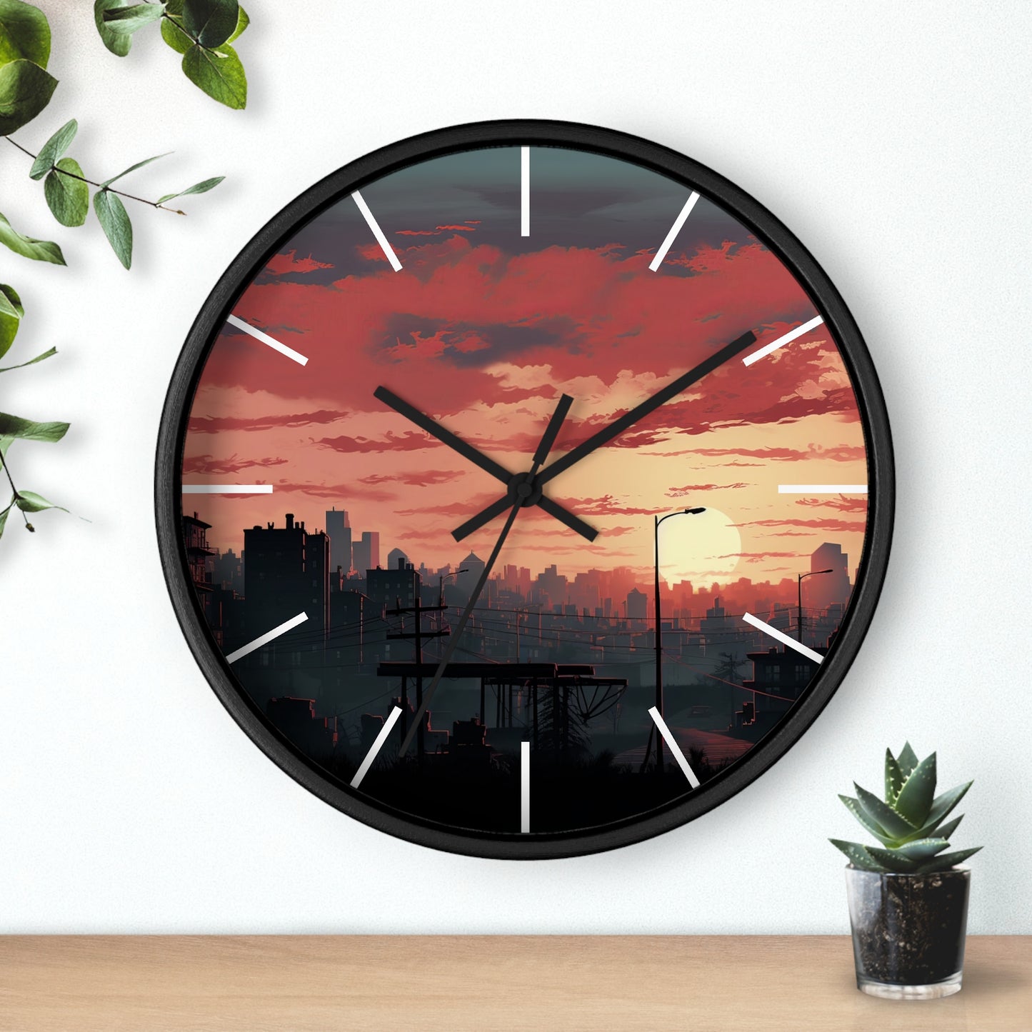 Cityscape Wall Clock - Design 1