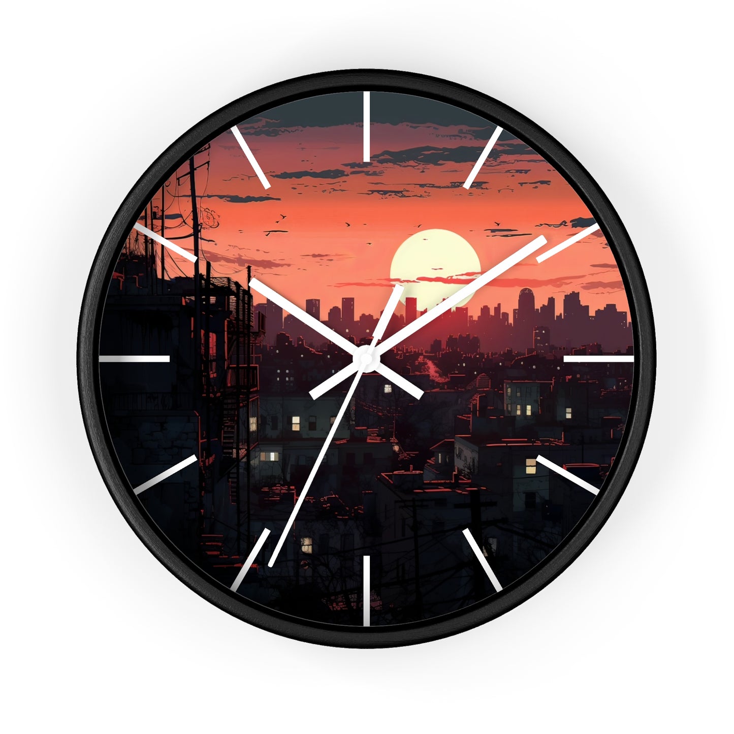 Cityscape Wall Clock - Design 3