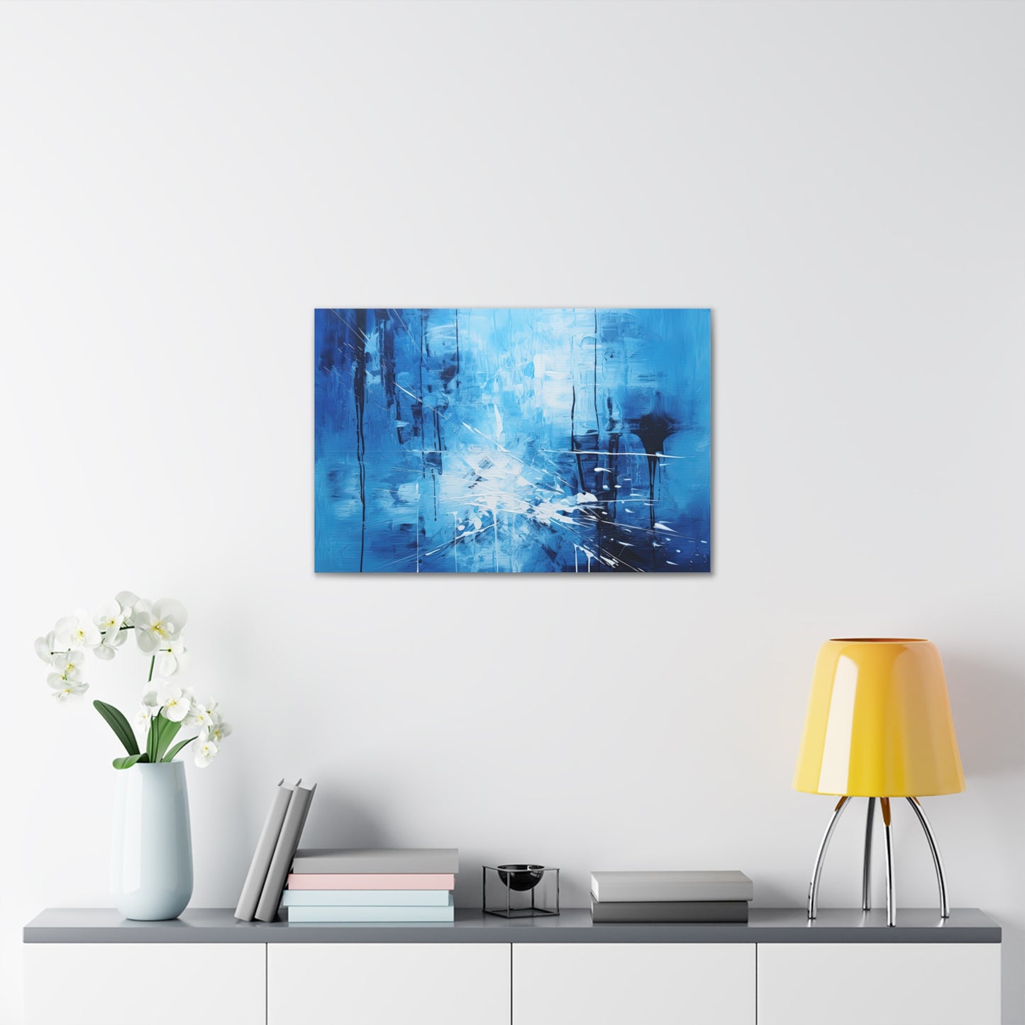 Blue Abstract Wall Print