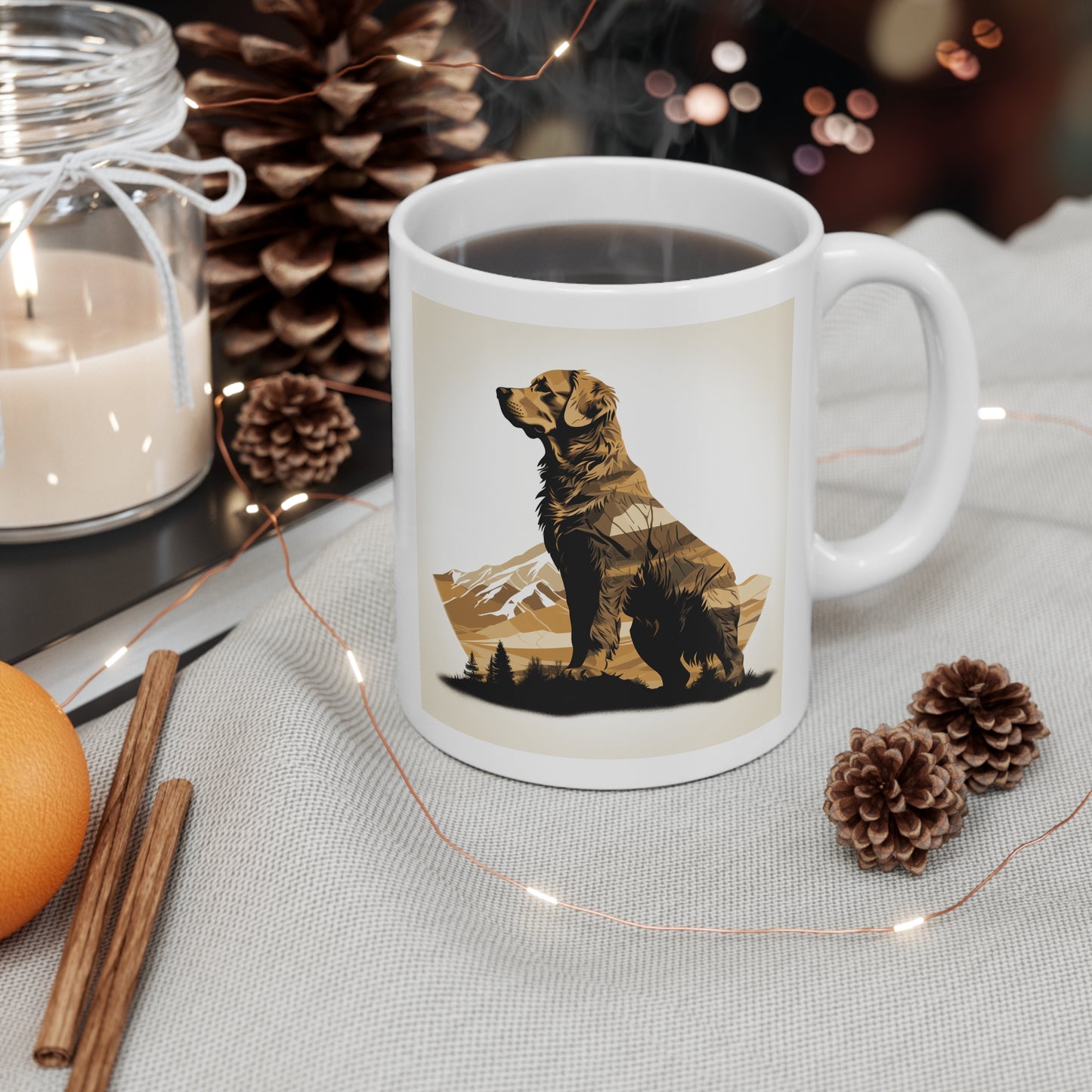 Dog Mug, Golden Retriever, 11oz