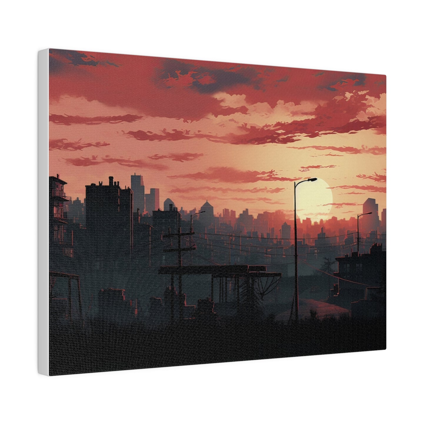 Cityscape Design 1, Matte Canvas, Stretched, 0.75"