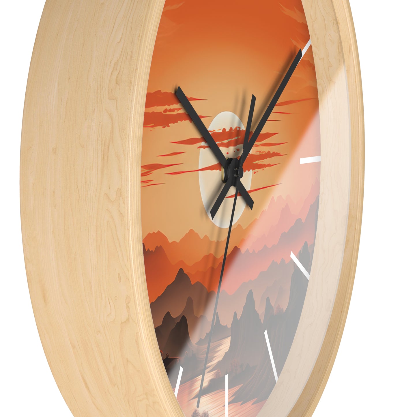 Warm Sunset Wall Clock