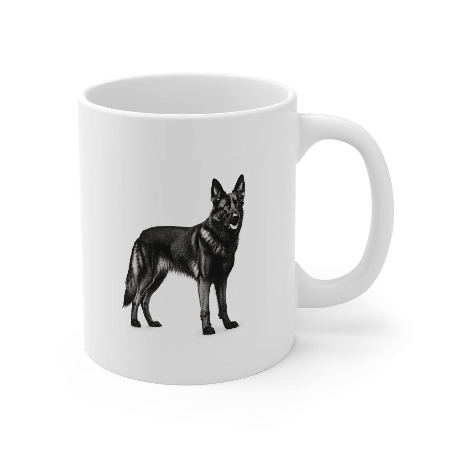 Dog Mug, German Shepard Silhouette, 11oz