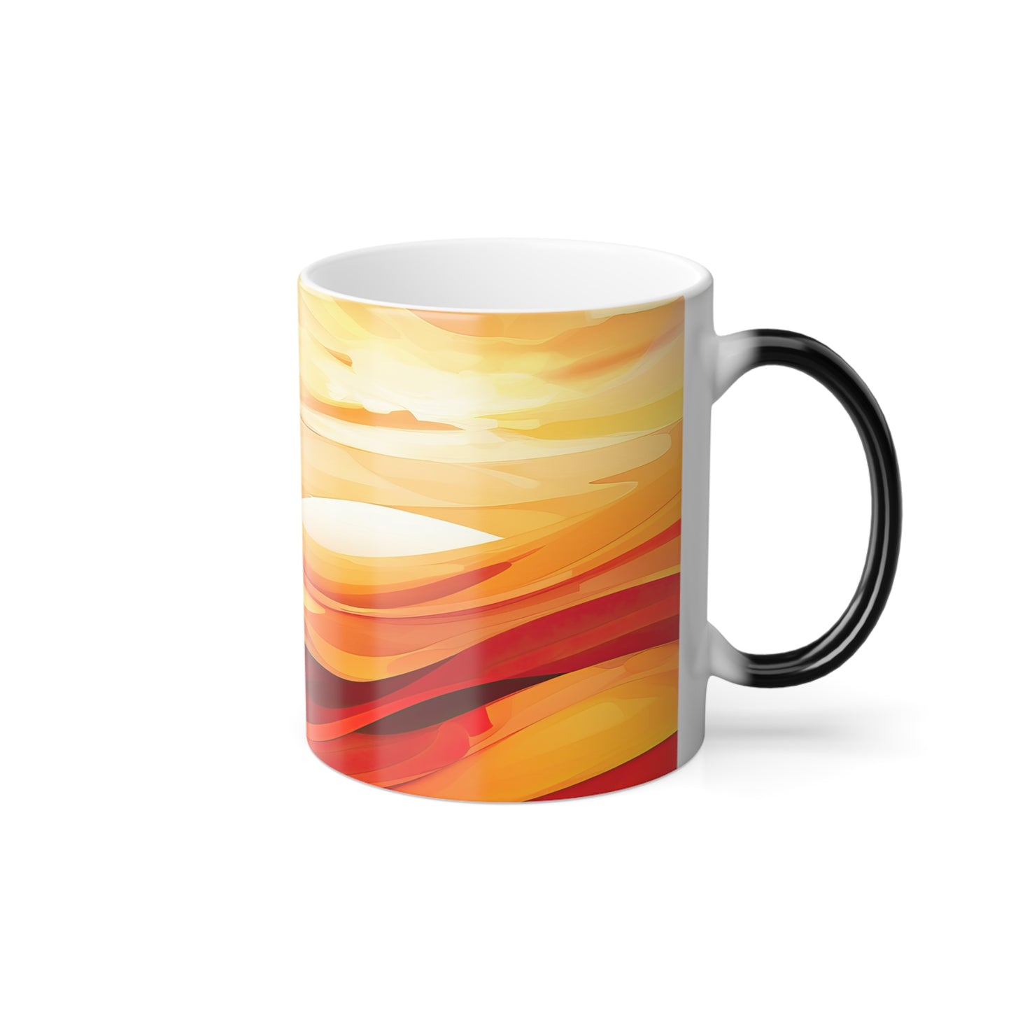 "Warm Sunset Abstract" Magic Mug, 11oz