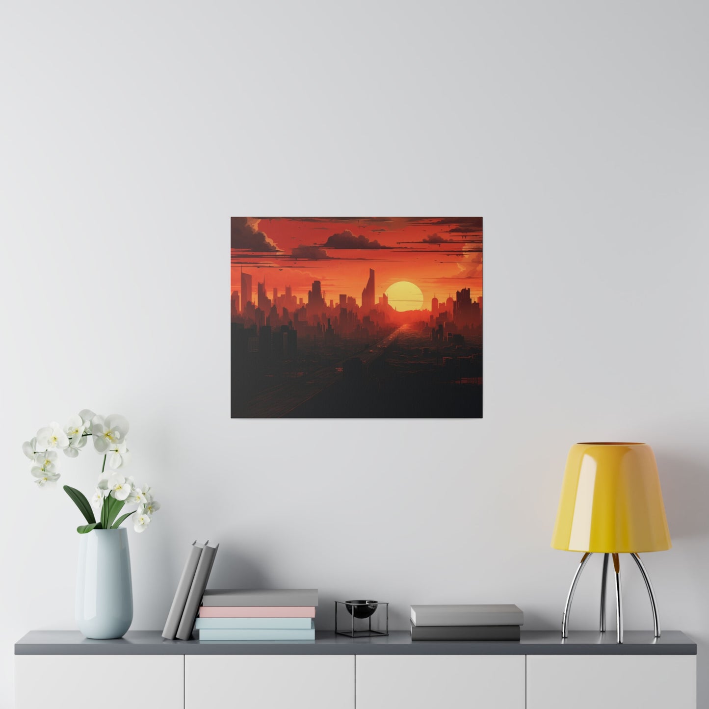 Cityscape Design 3, Matte Canvas, Stretched, 0.75"