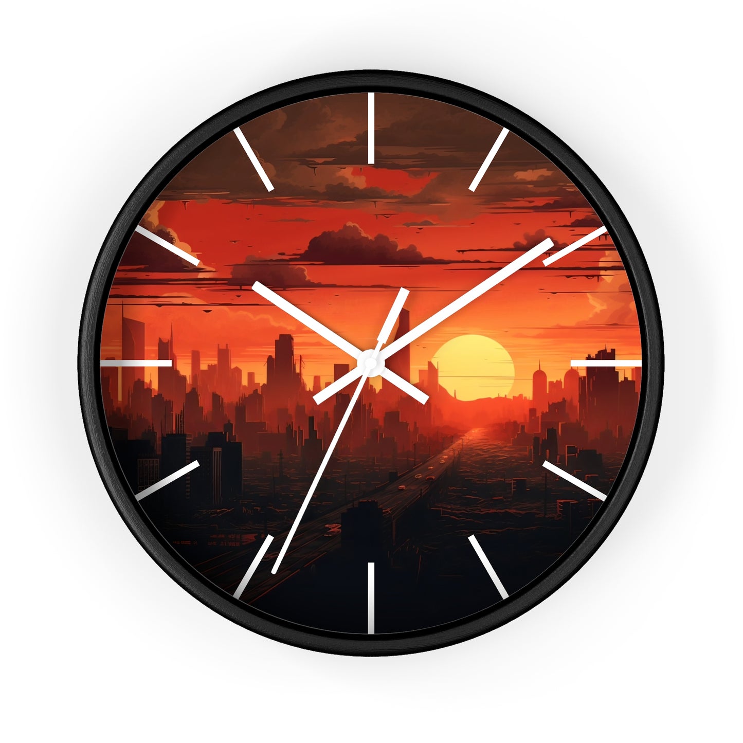 Cityscape Wall Clock - Design 2