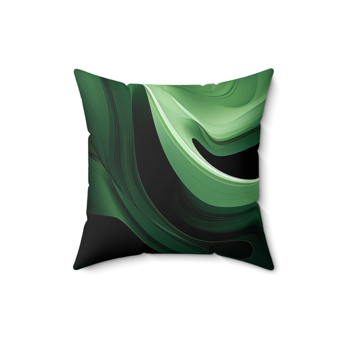 "Verdant Green" Spun Polyester Square Pillow