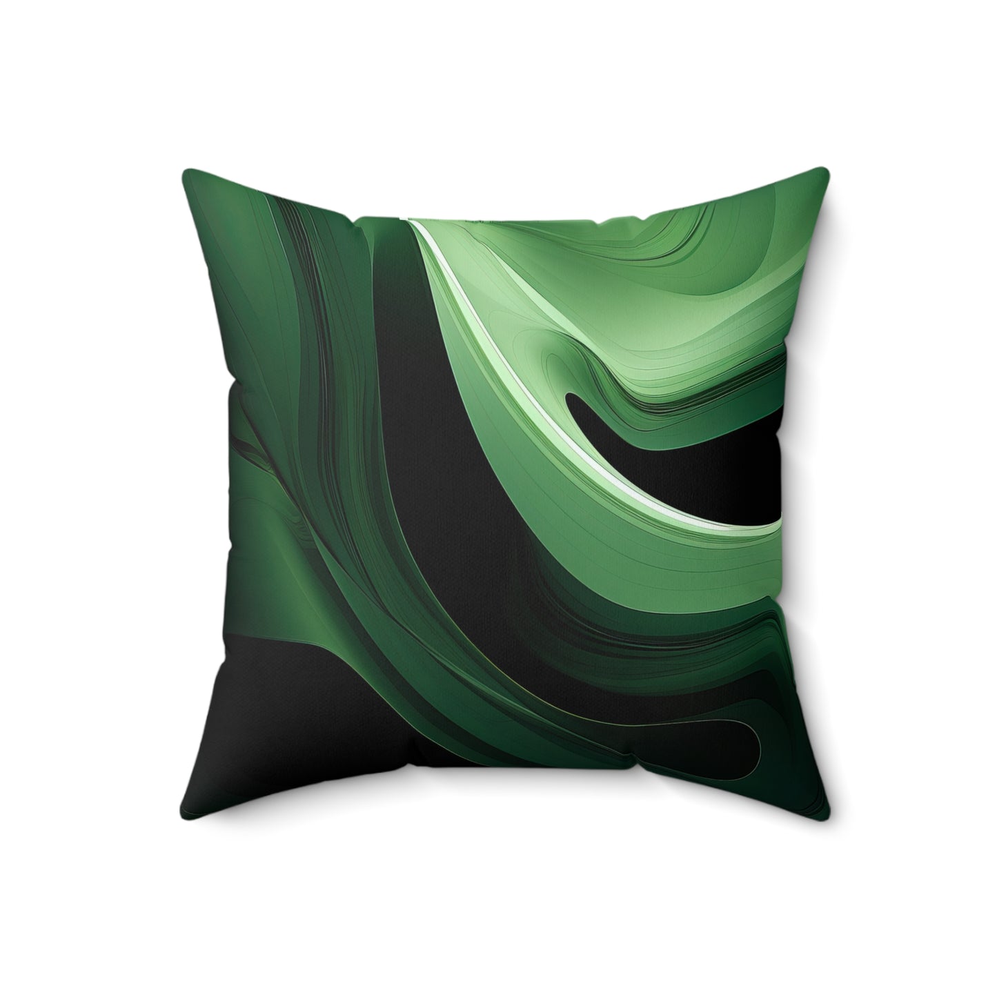 "Verdant Green" Spun Polyester Square Pillow