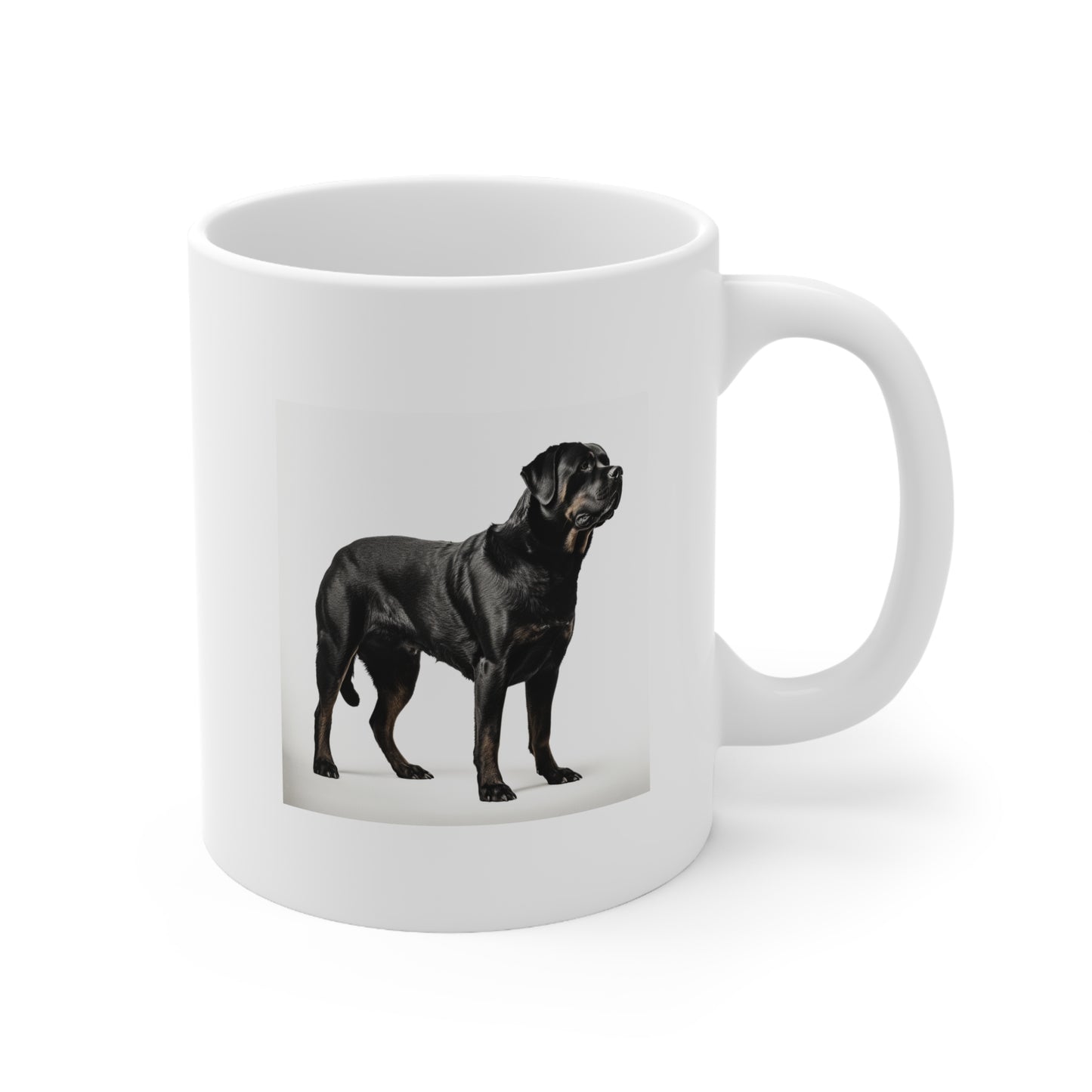 Dog Mug, Rottweiler Silhouette, 11oz