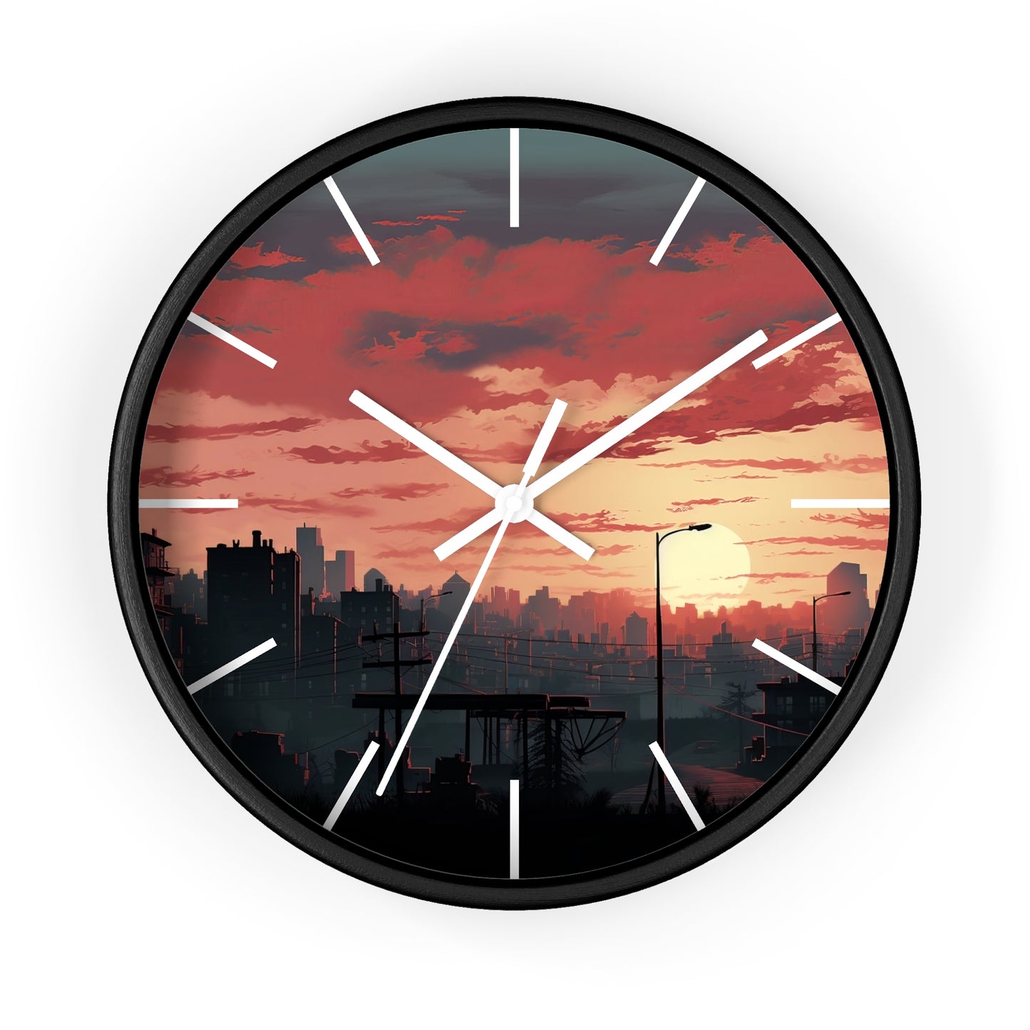 Cityscape Wall Clock - Design 1