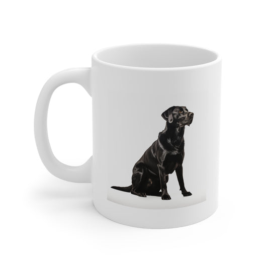 Dog Mug, Labrador Retriever Silhouette, 11oz