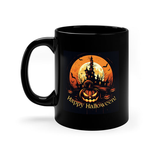 Happy Halloween Mug 11oz Black Mug