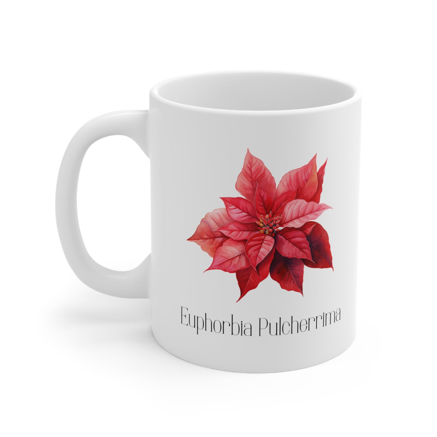 Poinsettia Ceramic Mug 11oz