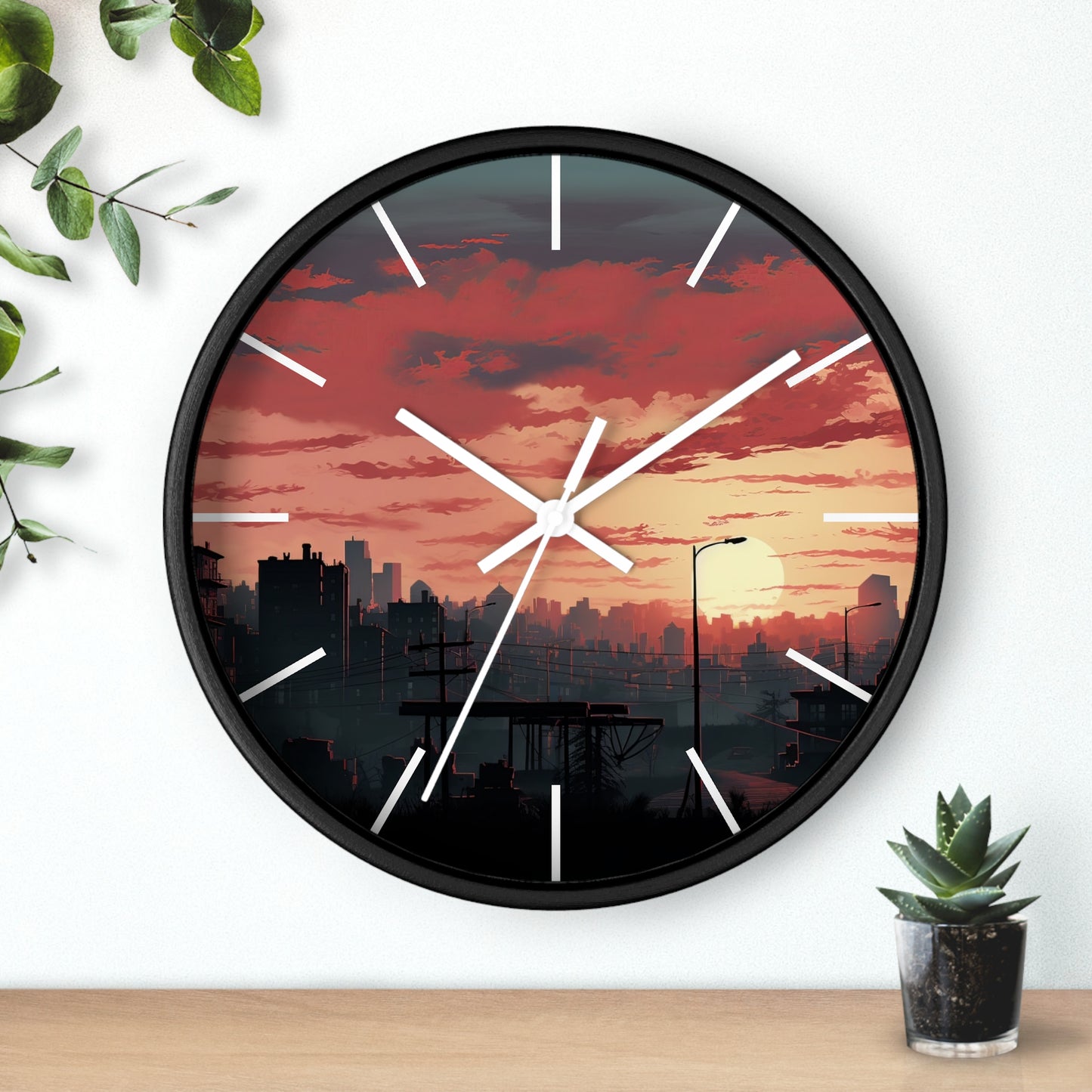 Cityscape Wall Clock - Design 1