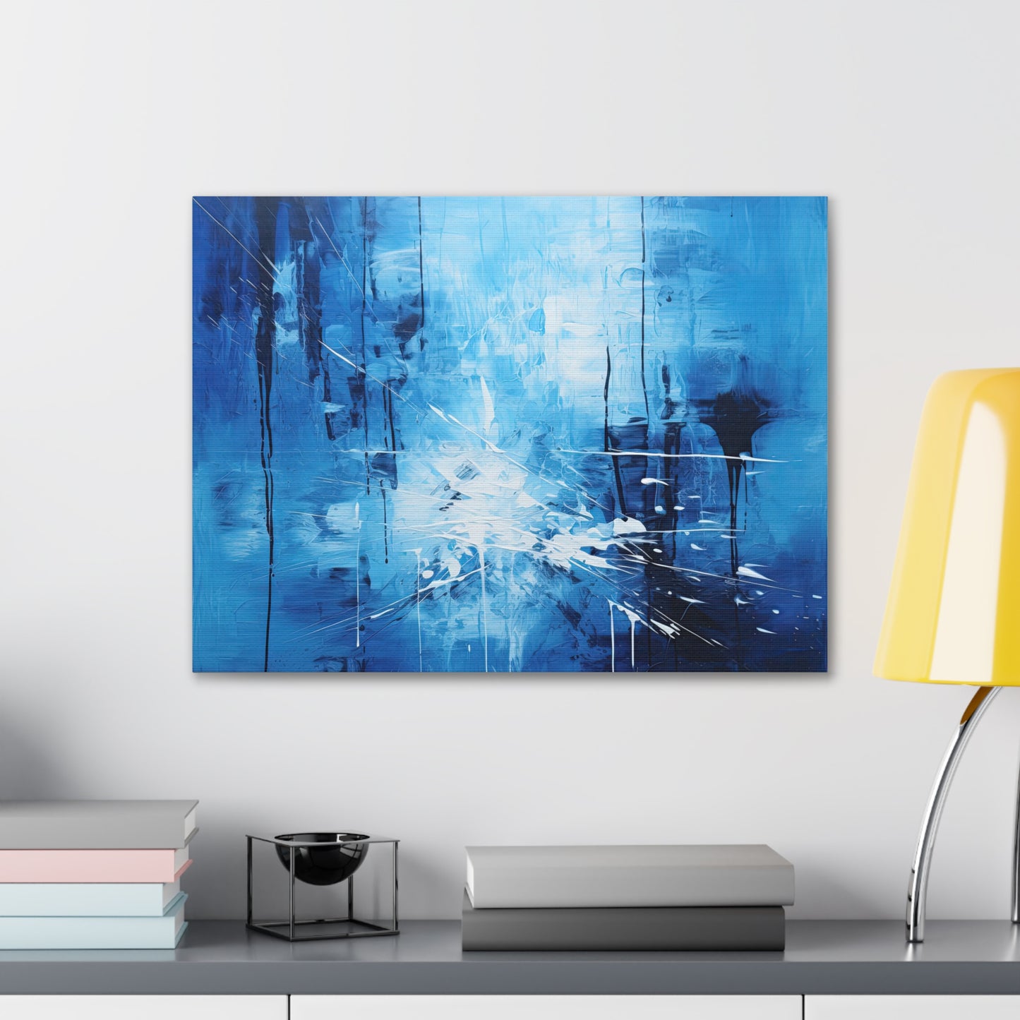 Blue Abstract Wall Print