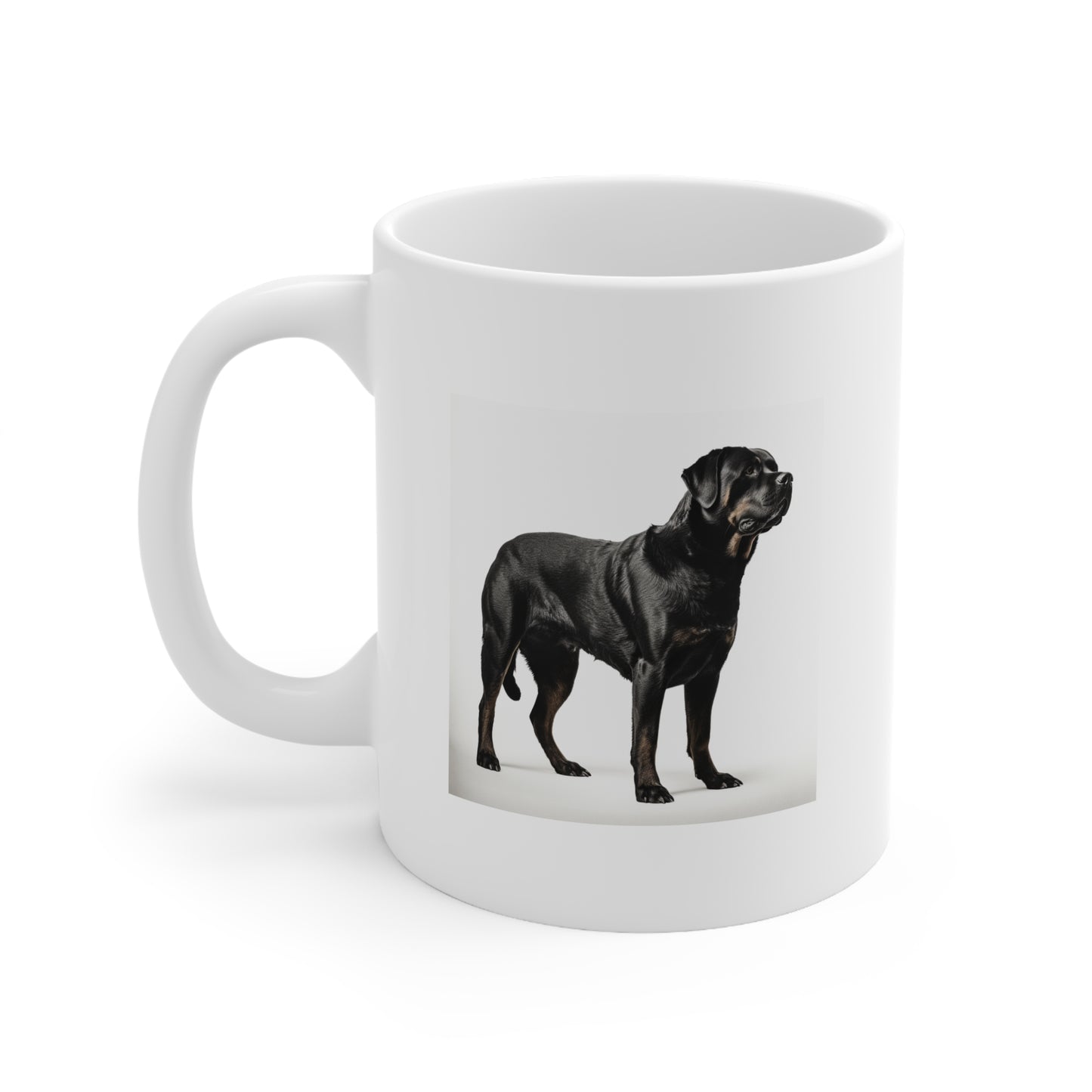 Dog Mug, Rottweiler Silhouette, 11oz