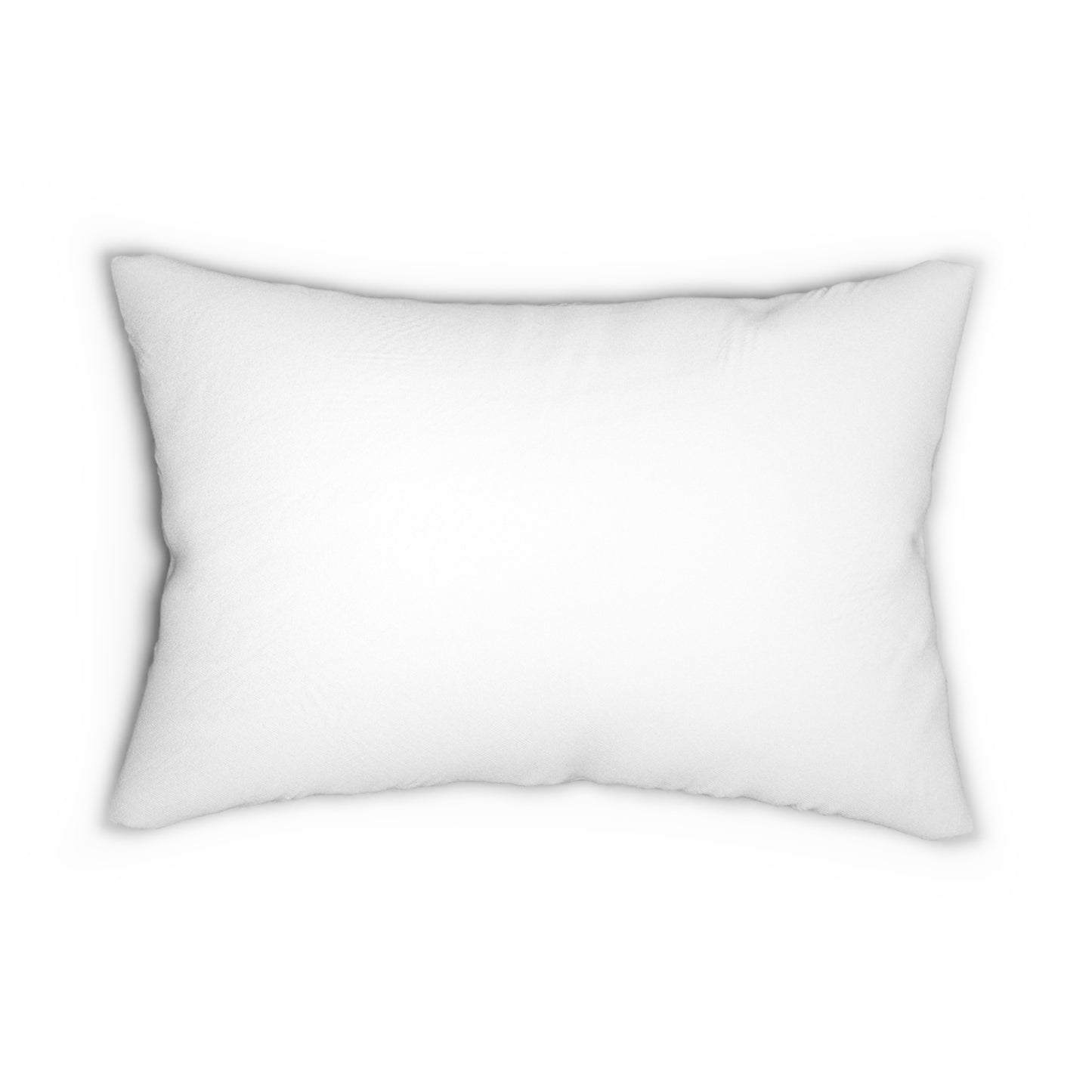 Monochrome Blossom Spun Polyester Lumbar Pillow