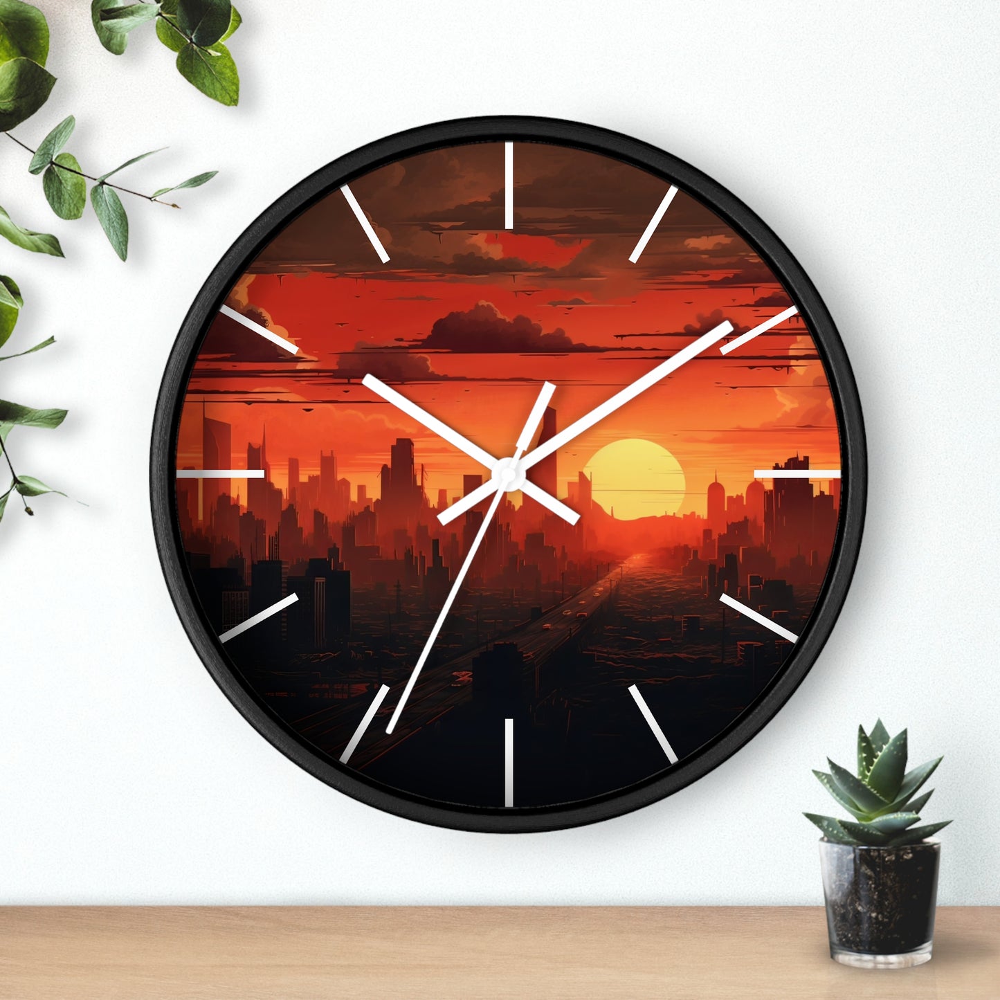 Cityscape Wall Clock - Design 2