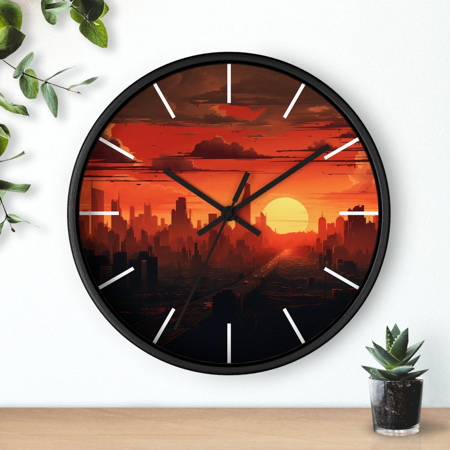 Cityscape Wall Clock - Design 2