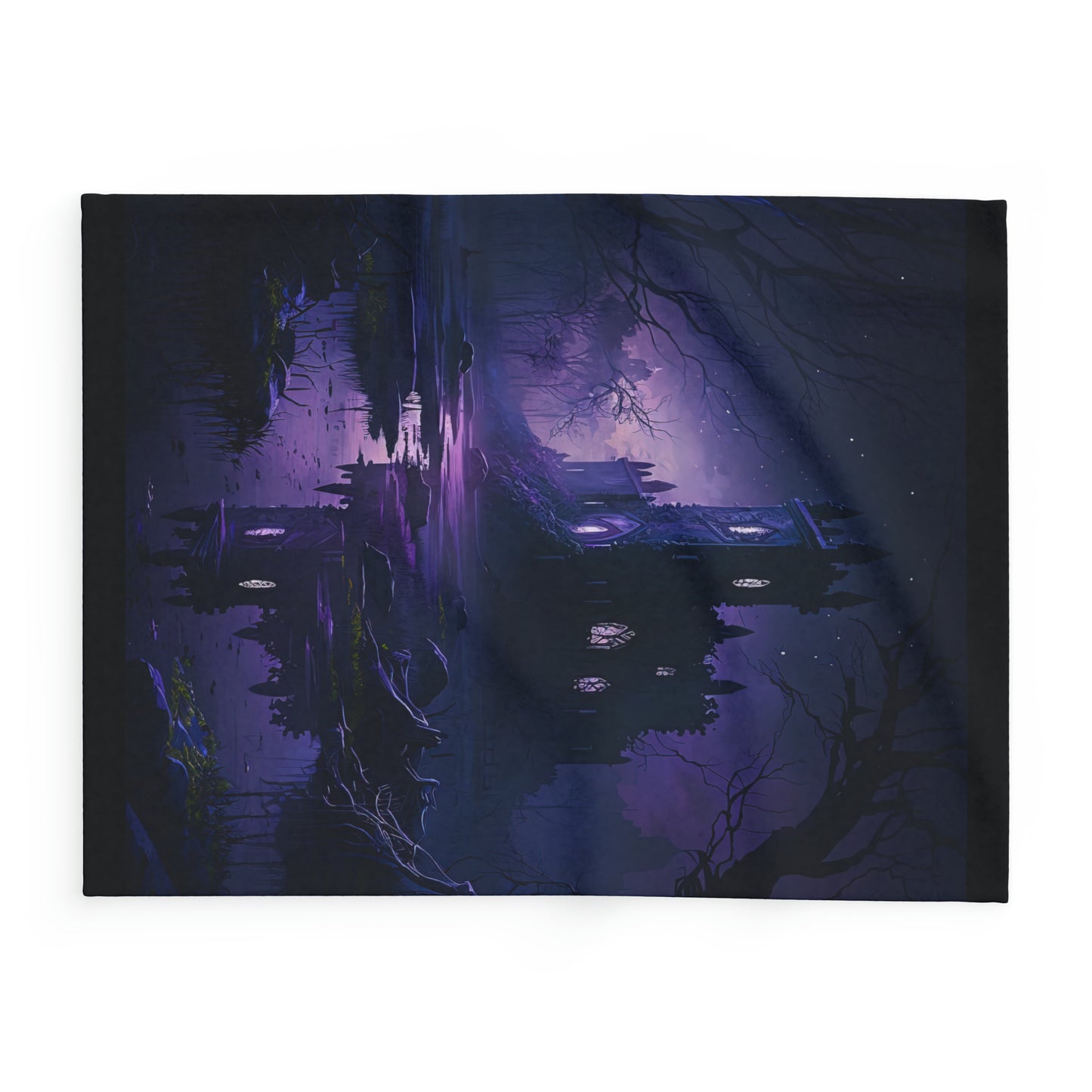 Spooky Castle Halloween Arctic Fleece Blanket