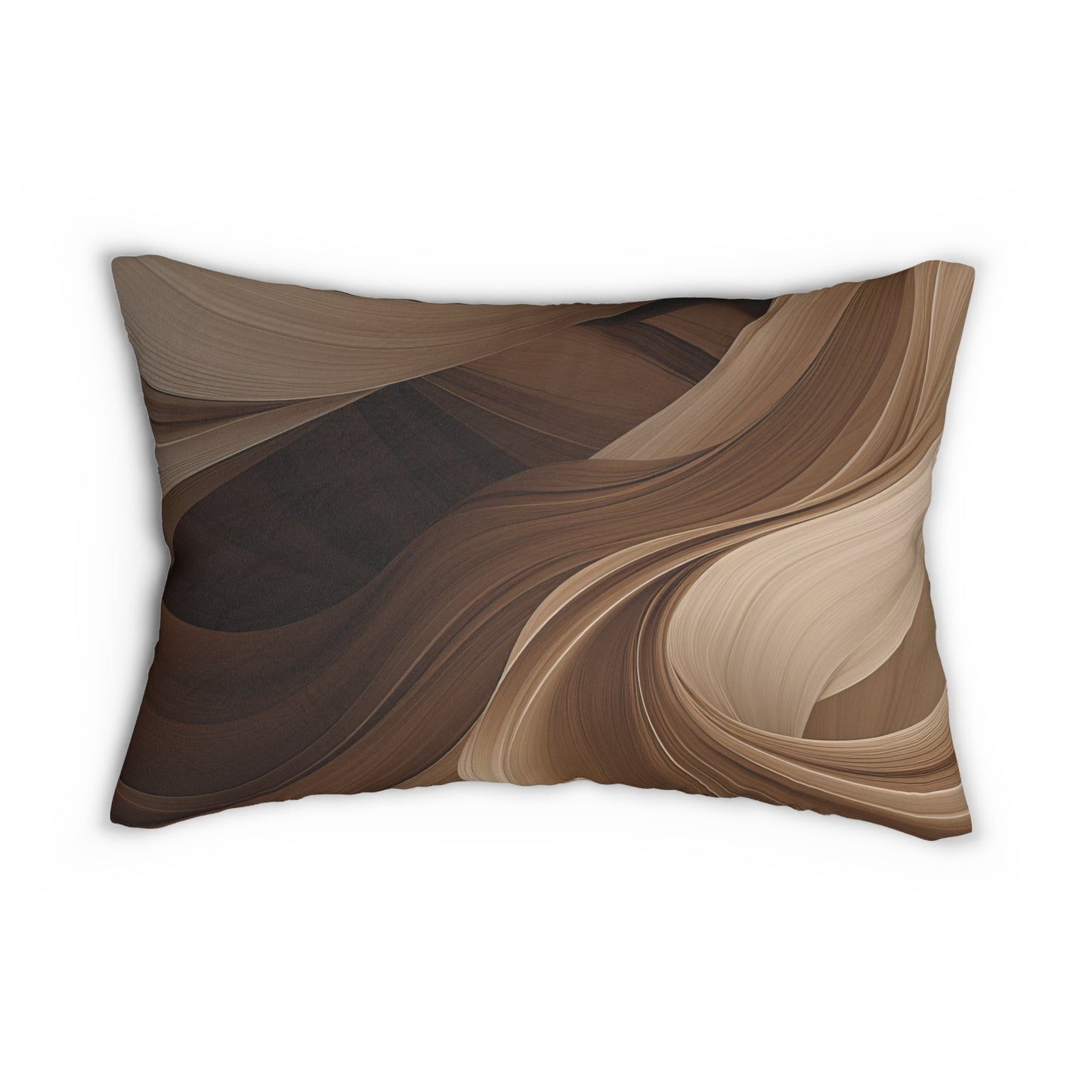 Sandy Mirage Spun Polyester Lumbar Pillow