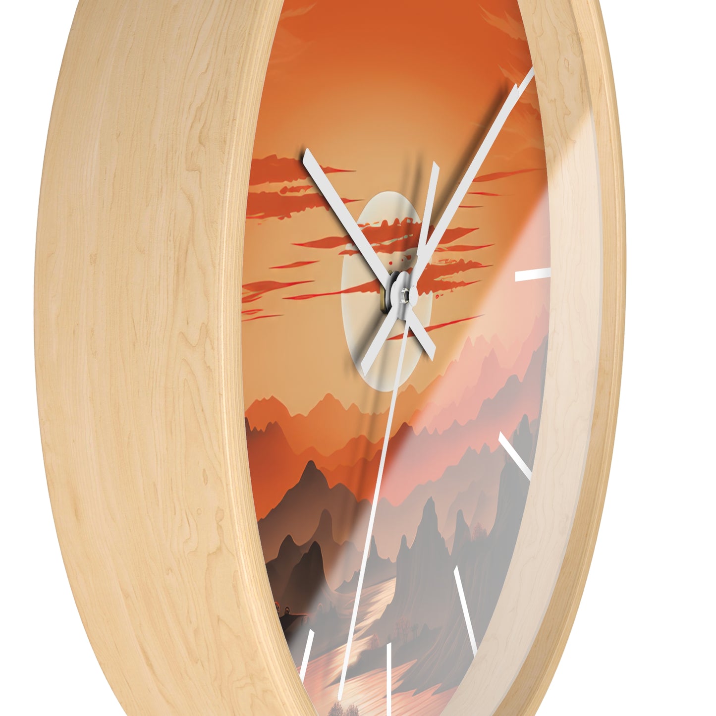 Warm Sunset Wall Clock