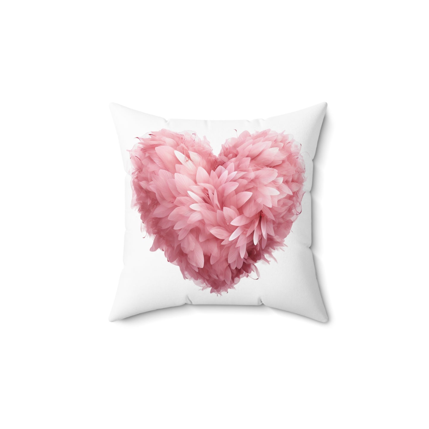 Spun Polyester Heart Pillow