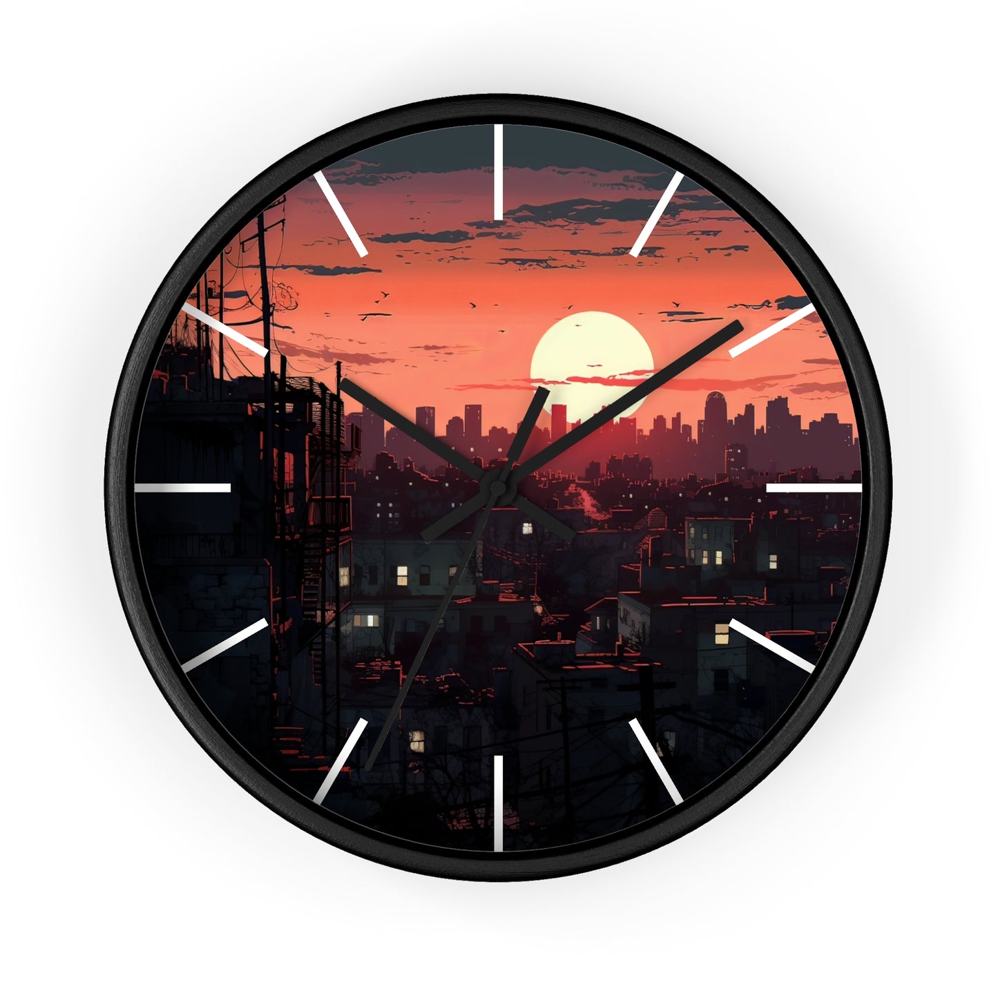 Cityscape Wall Clock - Design 3